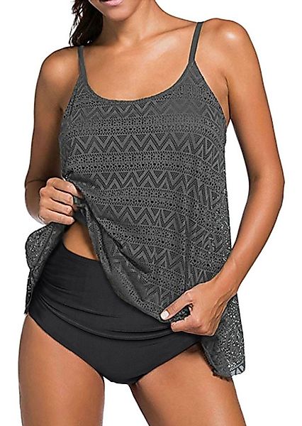 Badekönig Tankini (2 teilig) im Häkellook mit High Waist Slip günstig online kaufen