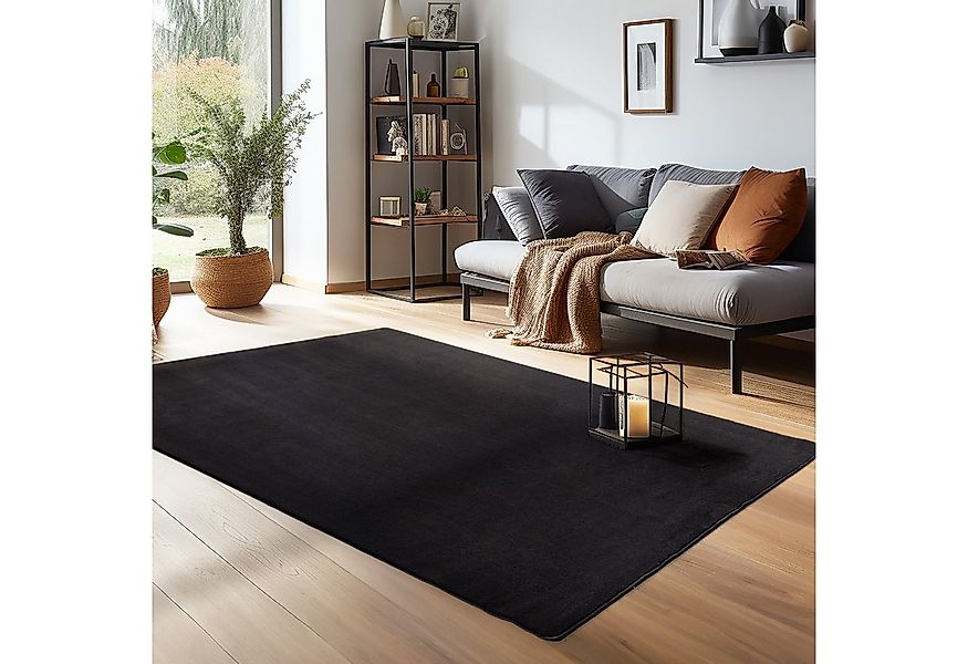 Carpettex Veloursteppich Unicolor - Einfarbig, Läufer, Höhe: 7 mm, Kurzflor günstig online kaufen