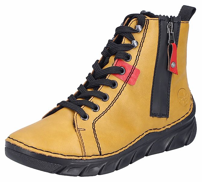 Rieker Winterboots Schnürstiefelette, Schnürboots, Warmfutter, mit Anziehla günstig online kaufen