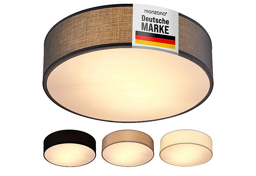 monzana Deckenleuchte Deckenleuchte, Innenbeleuchtung, Deckenlampe Stoff Gr günstig online kaufen