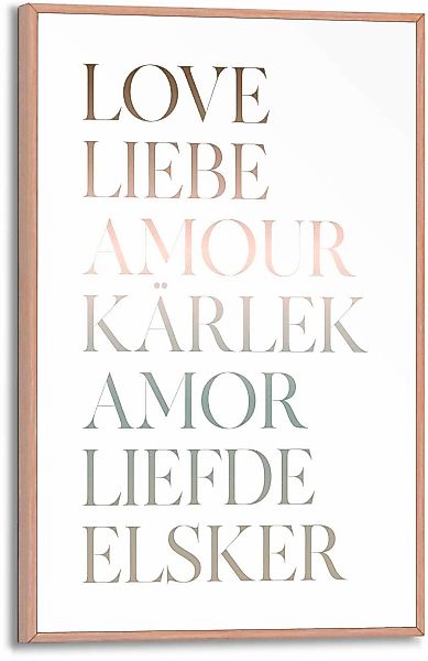 Reinders Poster "Liebe" günstig online kaufen