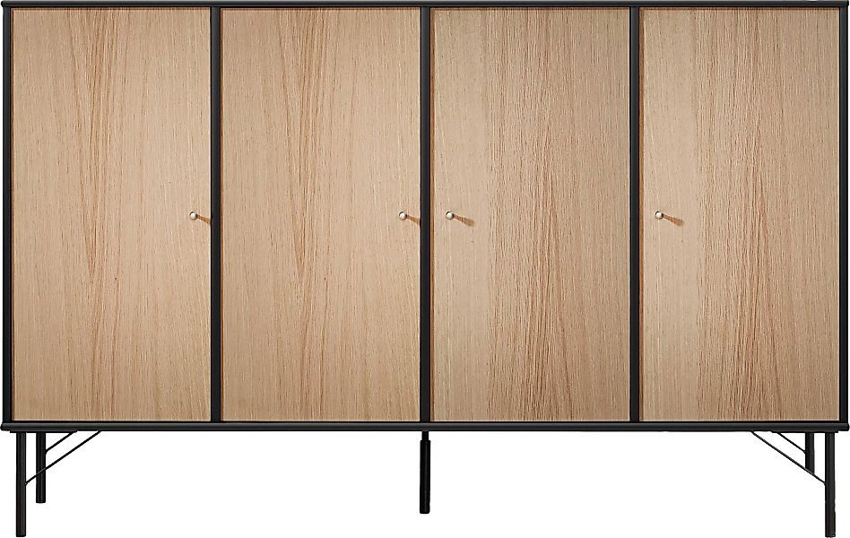 Hammel Furniture Sideboard "Mistral Kubus", mit vier Türen und Metall Füße, günstig online kaufen