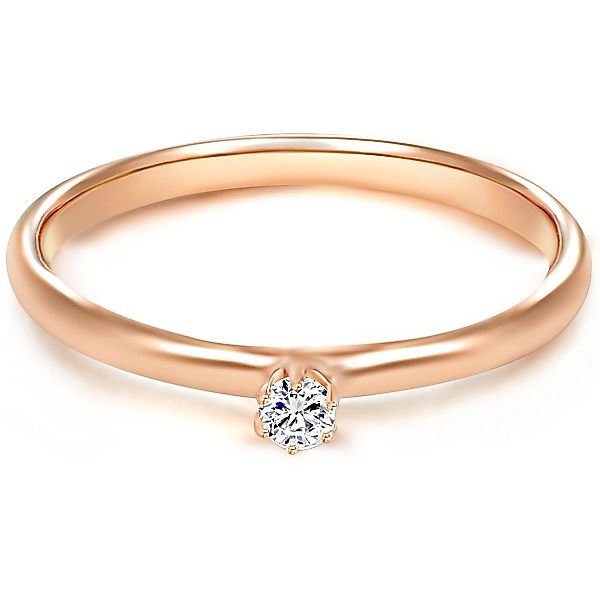 Trilani Silberring roségold, mit Zirkonia im günstig online kaufen