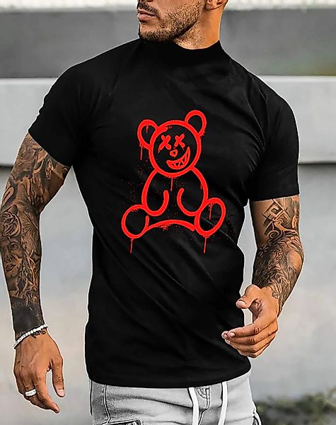 RMK T-Shirt Herren Shirt mit Bärendruck günstig online kaufen