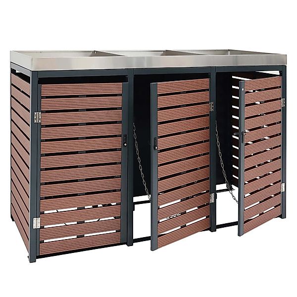 Proregal XL 2er-/4er-Mülltonnenverkleidung Mit Pflanzkasten HxBxT 124x146x1 günstig online kaufen