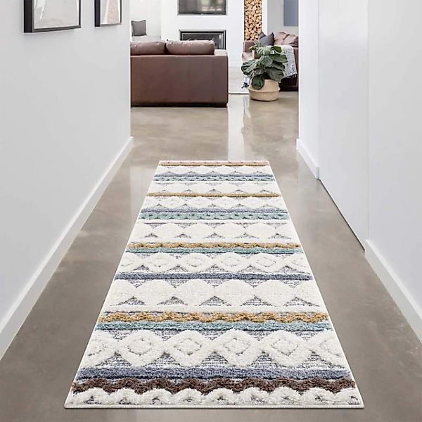 Carpet City Hochflor-Teppich »Focus 3013«, rechteckig, 20 mm Höhe, Läufer, günstig online kaufen