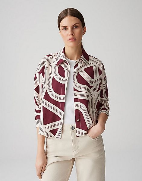 OPUS Langarmbluse FAMENA LANE aus nachhaltigem Viskosemix dezente Struktur, günstig online kaufen