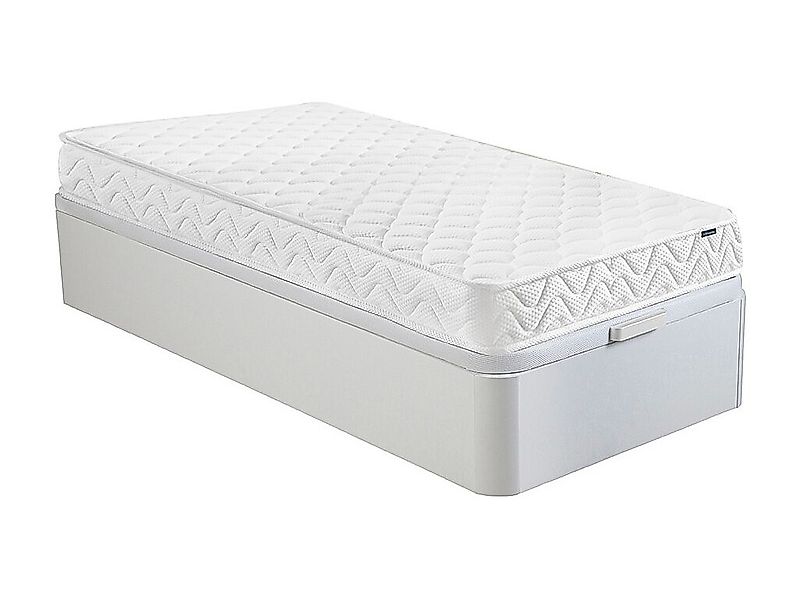 Set aus Bettgestell mit Bettkasten + Matratze - 90 x 190 cm - Memory Schaum günstig online kaufen