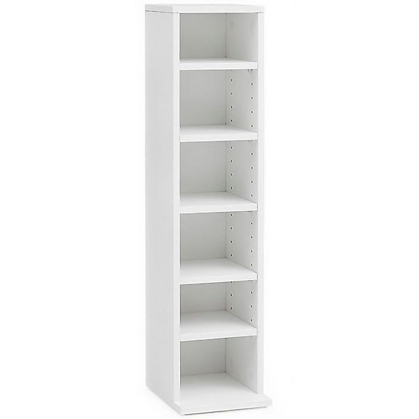 Wohnling Bücherregal CD-Regal WL5.836 Holz 21x90x20 cm Offenes Bücherregal günstig online kaufen