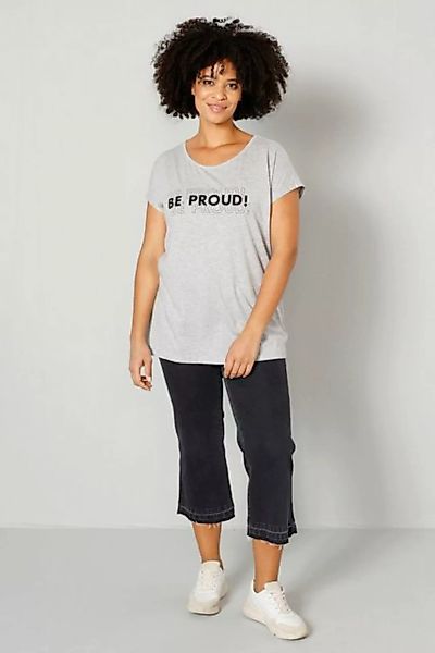 Angel of Style Rundhalsshirt T-Shirt oversized Schriftzug Rundhals günstig online kaufen