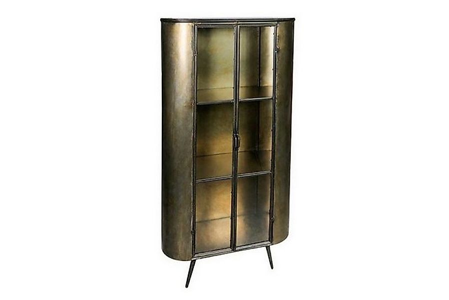 daslagerhaus living Vitrine Metallvitrine 'Space' bronze antik h 161 cm günstig online kaufen