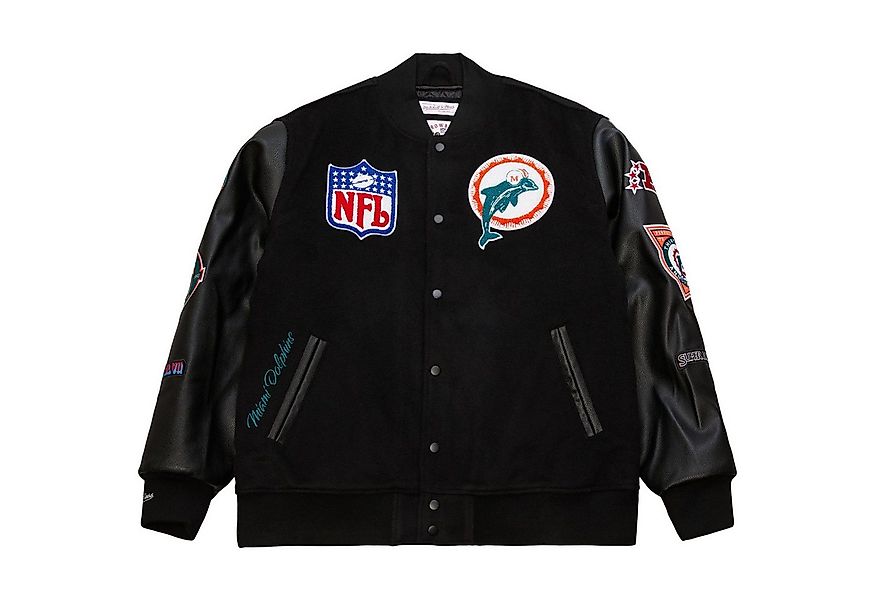Mitchell & Ness Winterjacke Varsity BLACKOUT Miami Dolphins günstig online kaufen
