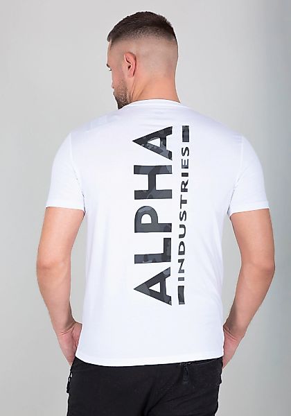Alpha Industries Rundhalsshirt "Back Tee Camo Print" günstig online kaufen