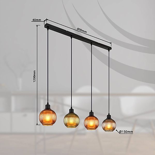 GLOBO LIGHTING Hängeleuchte »ZUMBA«, Leuchtmittel E27   ohne Leuchtmittel, günstig online kaufen