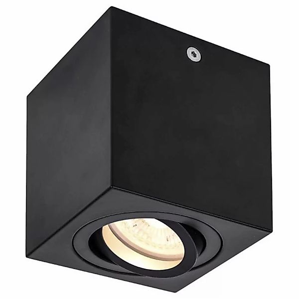 SLV TRILEDO, Indoor Deckenaufbauleuchte, QPAR51, schwarz, max 10W, eckig - günstig online kaufen