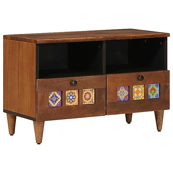 vidaXL Couchtisch Braun 80 x 54 x 40 cm Massivholz Mango 4018237 günstig online kaufen