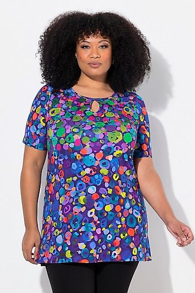 Ulla Popken Longshirt Longshirt A-Linie Rundhals günstig online kaufen