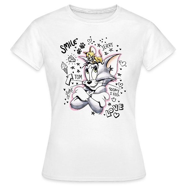 Spreadshirt T-Shirt Tom Und Jerry Skizze günstig online kaufen