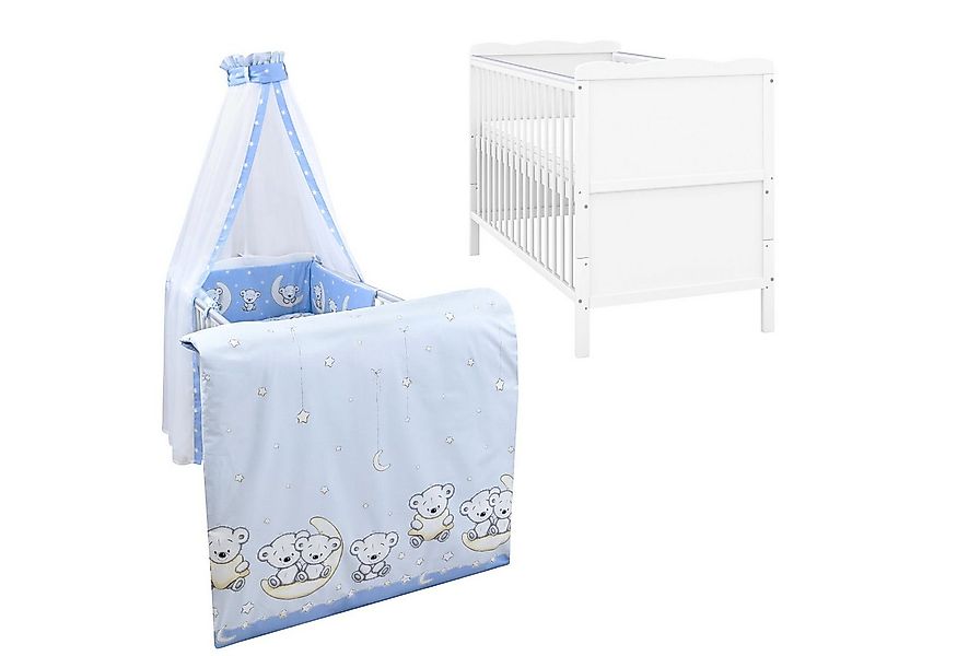 Baby-Delux Komplettbett Babybett Jack Komplettset, 10-tlg., Kinderbett 70x1 günstig online kaufen