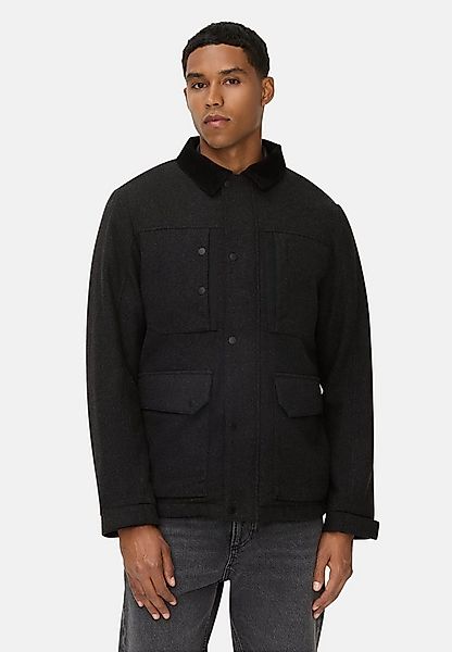 camel active Winterjacke mit Brusttasche Langarm Hemdblusenkragen günstig online kaufen