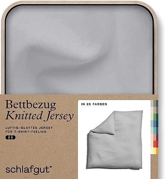 Schlafgut Bettbezug Knitted Jersey uni, aus günstig online kaufen
