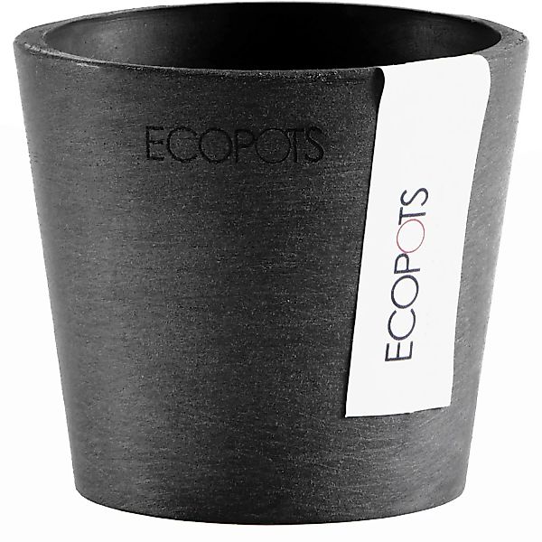 Ecopots Pflanztopf Amsterdam Mini Dunkelgrau 8 cm günstig online kaufen