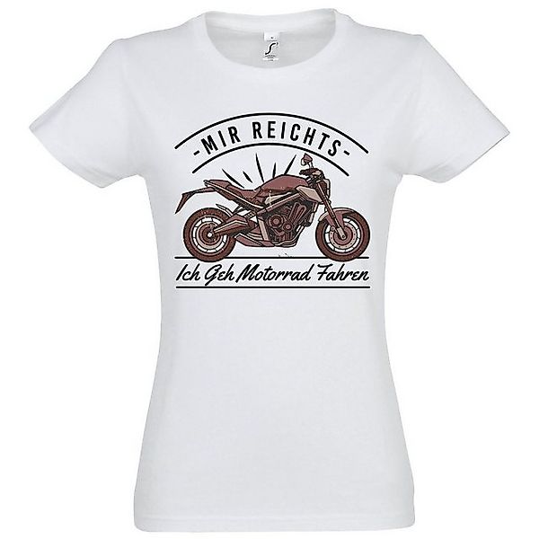 Youth Designz T-Shirt Ich Geh Motorrad Fahren Damen Shirt mit lustigem Bike günstig online kaufen