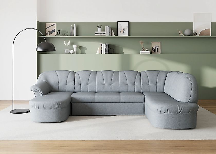 DOMO collection Wohnlandschaft "Pegnitz, zeitlos&modern, elegante Rückenste günstig online kaufen