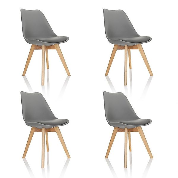 hjh OFFICE Schalenstuhl Schalenstuhl 4er Pack günstig online kaufen