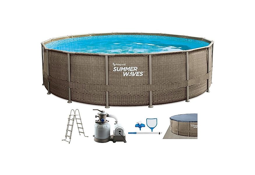 SUMMER WAVES Framepool TW27-P4N0164810EU Frame Elite Pool Dark Triple Bweav günstig online kaufen