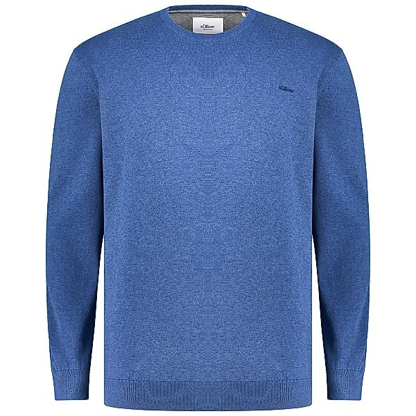 s.Oliver Feinstrickpullover aus Baumwolle Farbe blau Größe: 3XL günstig online kaufen