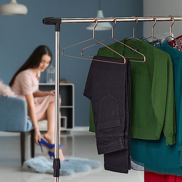 relaxdays Kleiderbügel 24 x Kleiderbügel kupfer günstig online kaufen