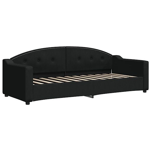 vidaXL Bett, Tagesbett Schwarz 80x200 cm Stoff günstig online kaufen