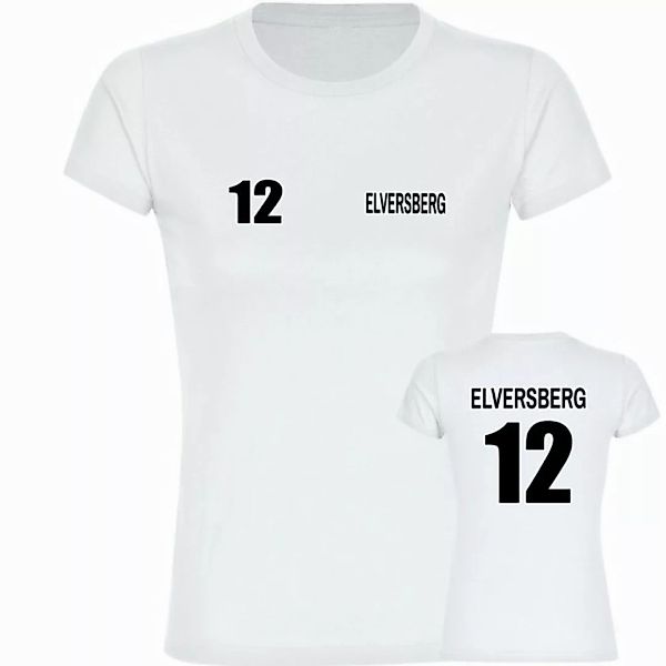 multifanshop T-Shirt Damen Elversberg - Trikot Nummer 12 - Frauen günstig online kaufen