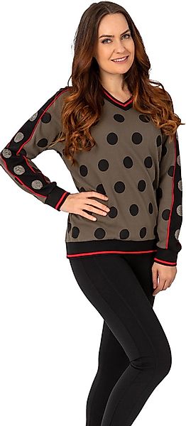 Gio Milano V-Ausschnitt-Pullover G25-1109 mit großen günstig online kaufen