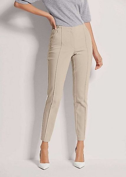 MADELEINE Stoffhose Schlanke Stretch-Hose mit Biesen günstig online kaufen