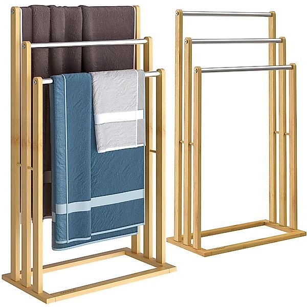 Casaria Handtuchständer, Stehend 2er Set Holz günstig online kaufen