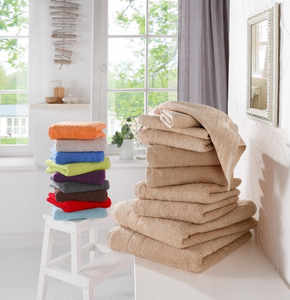 my home Handtuch Set "Inga, Duschtücher, Handtücher, Gästetücher, Seiftüche günstig online kaufen