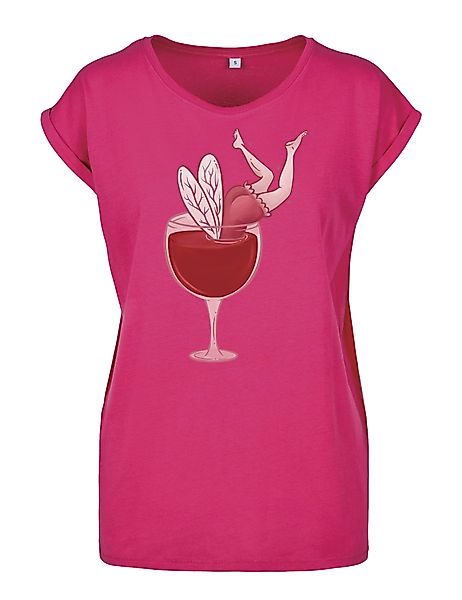 Youth Designz Print-Shirt "Fee Weinglas" Damen günstig online kaufen