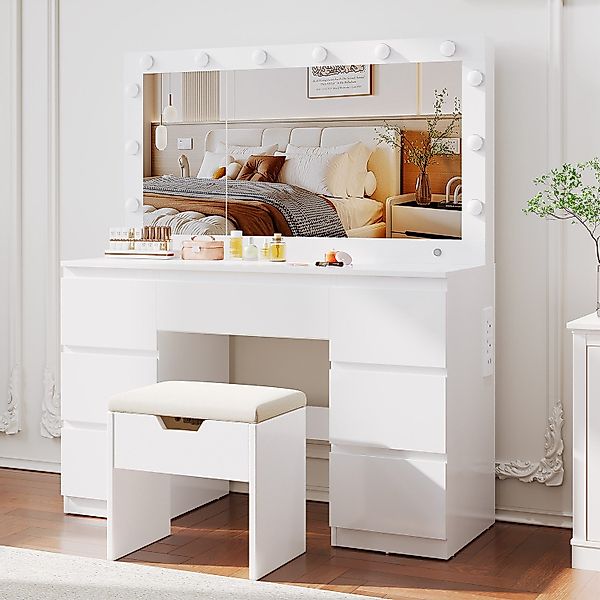 Furnicopia Schminktisch mit 7 Schubladen mit günstig online kaufen