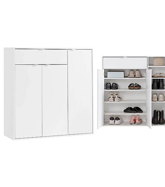 mokebo Schuhschrank Schuhschrank 'Der Concierge' (109x114 cm, mit 3 Türen & günstig online kaufen