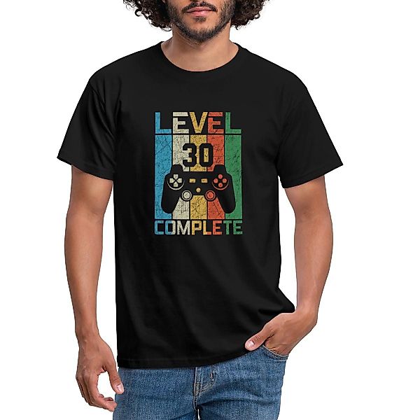 Spreadshirt T-Shirt 30. Geburtstag Level 30 günstig online kaufen