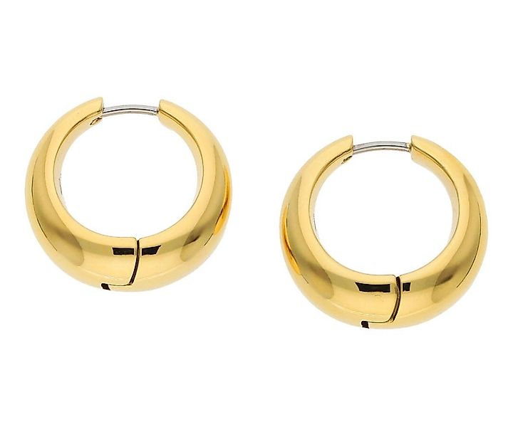 Boccia Paar Creolen Damen-Titan Goldfarben günstig online kaufen