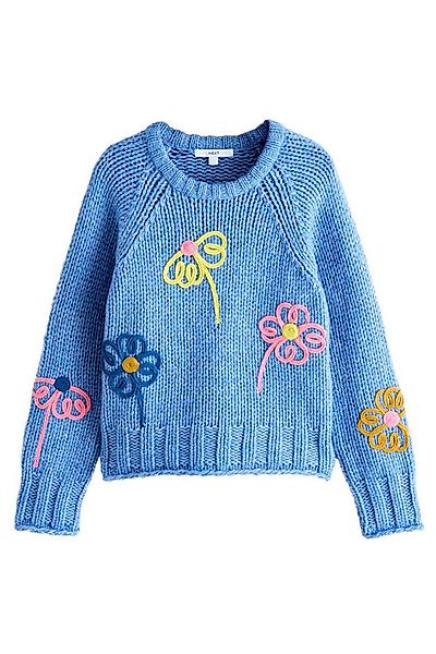 Next Rundhalspullover Rundhalspullover aus Grobstrick mit Wollanteil (1-tlg günstig online kaufen