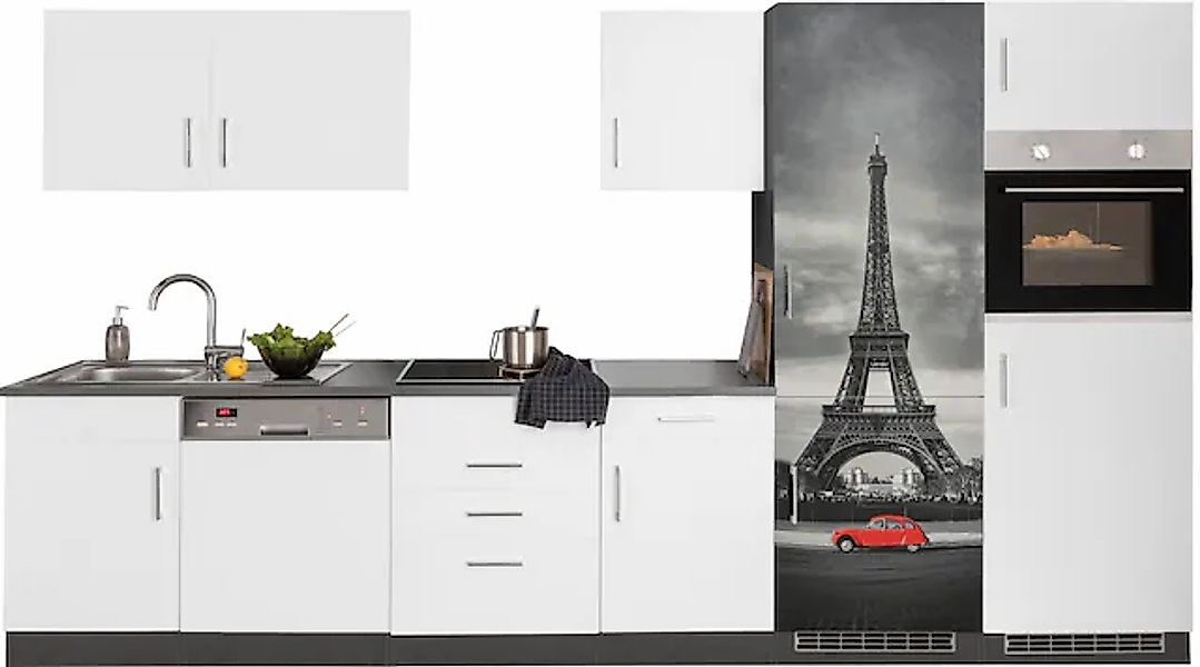 KOCHSTATION Küchenzeile »KS-Paris – Küchen mit einzigartigen Fotomotiven au günstig online kaufen