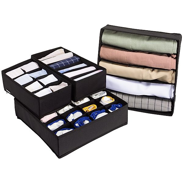 Navaris Aufbewahrungsbox 4er Set Schrank Organizer günstig online kaufen