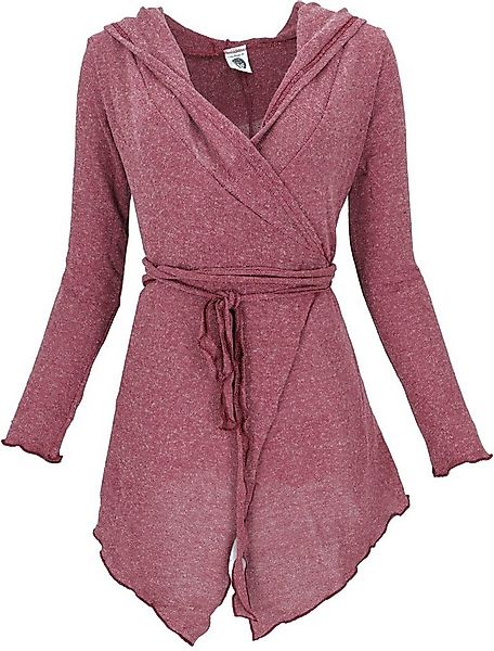 Guru-Shop Langjacke Pixi Wickel-Strickjacke - altrosa günstig online kaufen