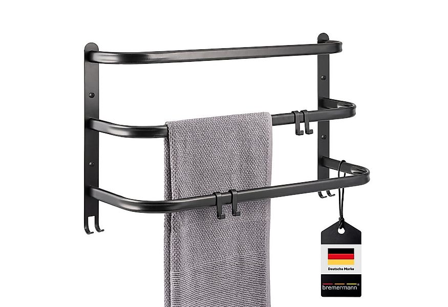 bremermann Handtuchhalter Wand-Handtuchhalter, 3 gestufte Ablagen, Handtuch günstig online kaufen