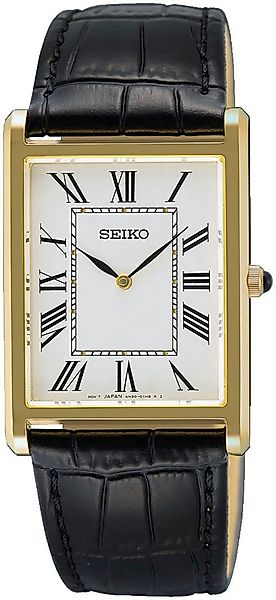 Seiko Quarzuhr SWR104P1, Armbanduhr, Herrenuhr, Lederarmband, günstig online kaufen
