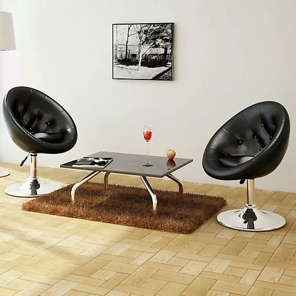vidaXL Barhocker Cocktailsessel 2 Stk. Schwarz günstig online kaufen